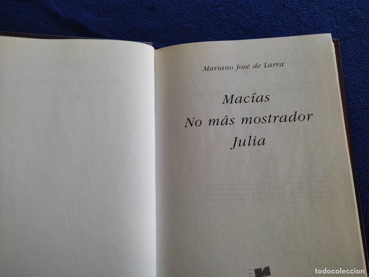 Libros de segunda mano: Teatro Espa&ntilde;ol Mariano Jos&eacute; de Larra Ediciones Rueda 2004 - Foto 5