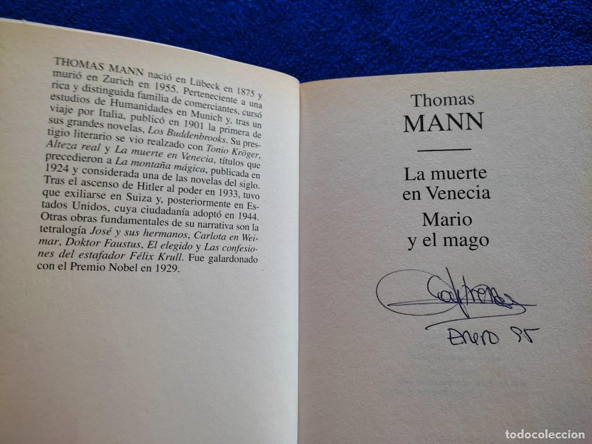 Libros de segunda mano: LA MUERTE EN VENECIA Thomas Mann RBA Ediciones 1994 - Foto 5