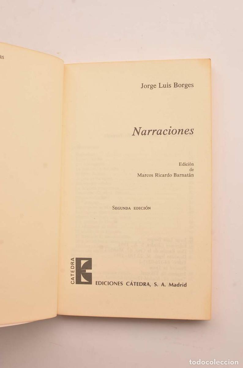 Libros de segunda mano: Jorge Luis Borges. Narraciones - BORGES, Jorge Luis - Foto 2