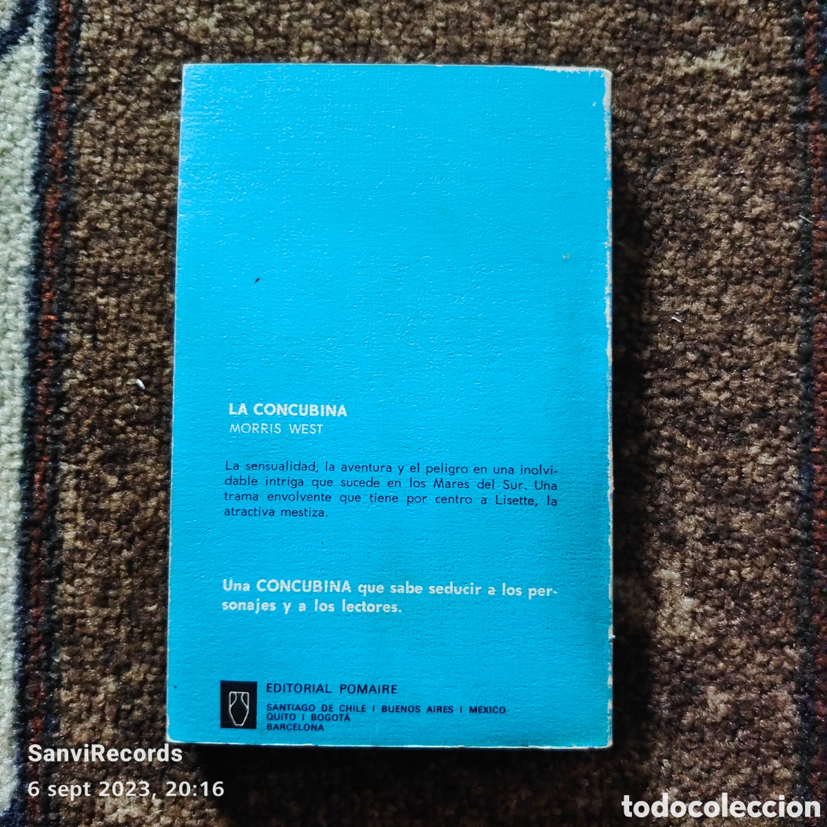 Libros de segunda mano: LA CONCUBINA (MORRIS WEST) (POMAIRE) - Foto 2