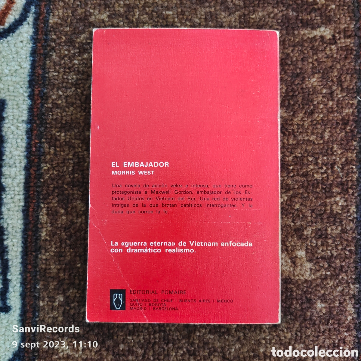 Libros de segunda mano: EL EMBAJADOR (MORRIS WEST) (POMAIRE) - Foto 2