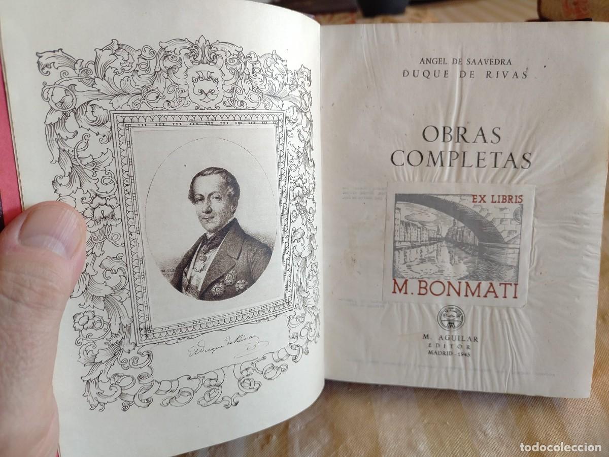 Libros de segunda mano: DUQUE DE RIVAS - OBRAS COMPLETAS. AGULAR. 1945 - Foto 3