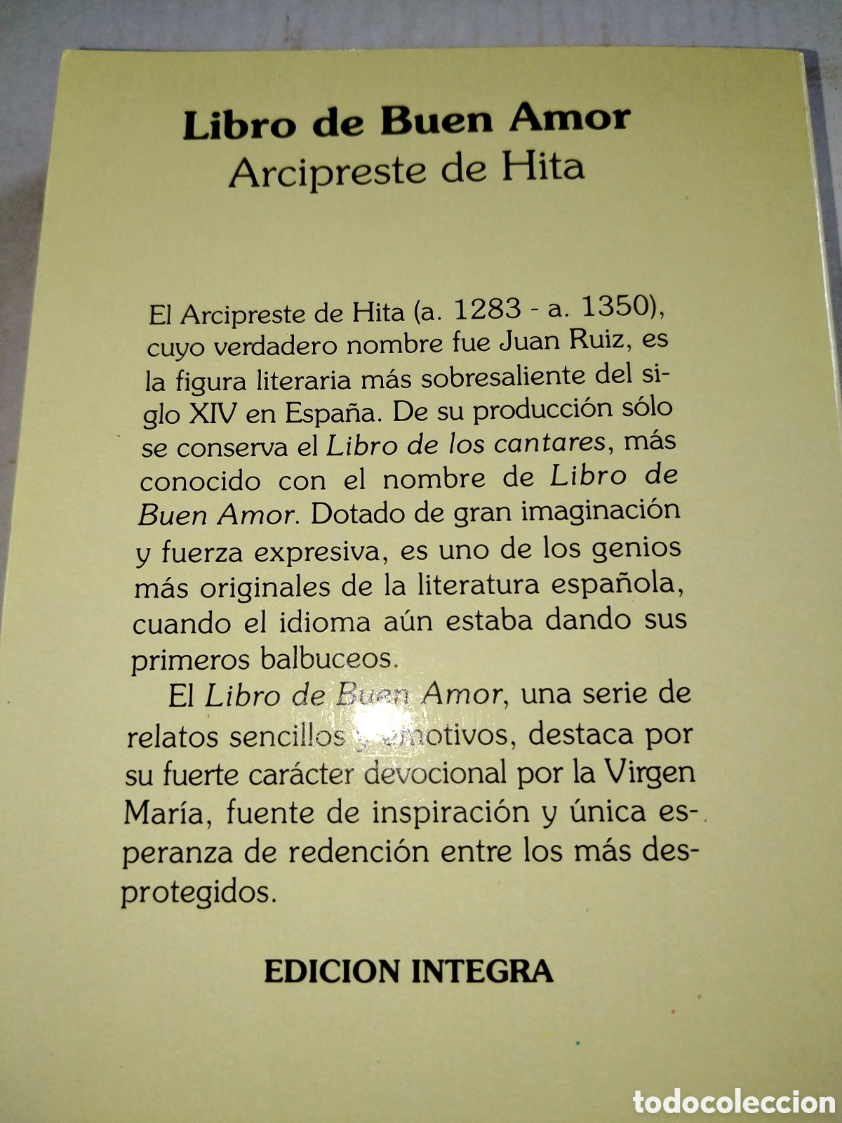 Libros de segunda mano: Libro de buen amor. Arcipreste de Hita. Fontana - Foto 2