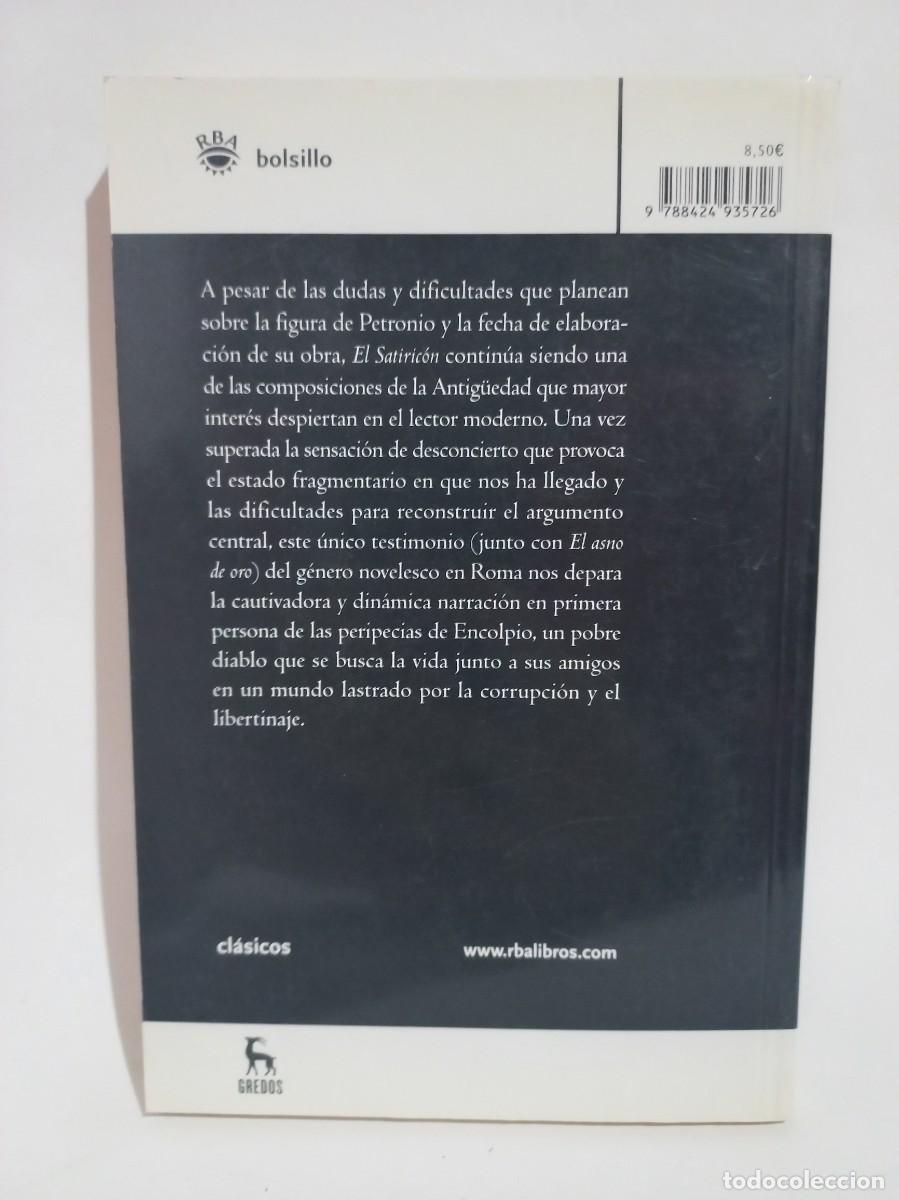Libros de segunda mano: Petronio - El Satiric&oacute;n - 2008 - Foto 3