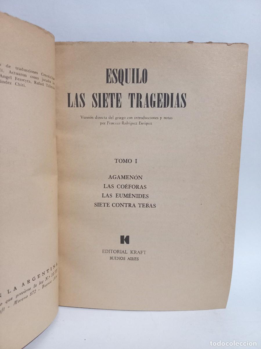Libros de segunda mano: Esquilo - Las Siete Tragedias - 1967 - Foto 2