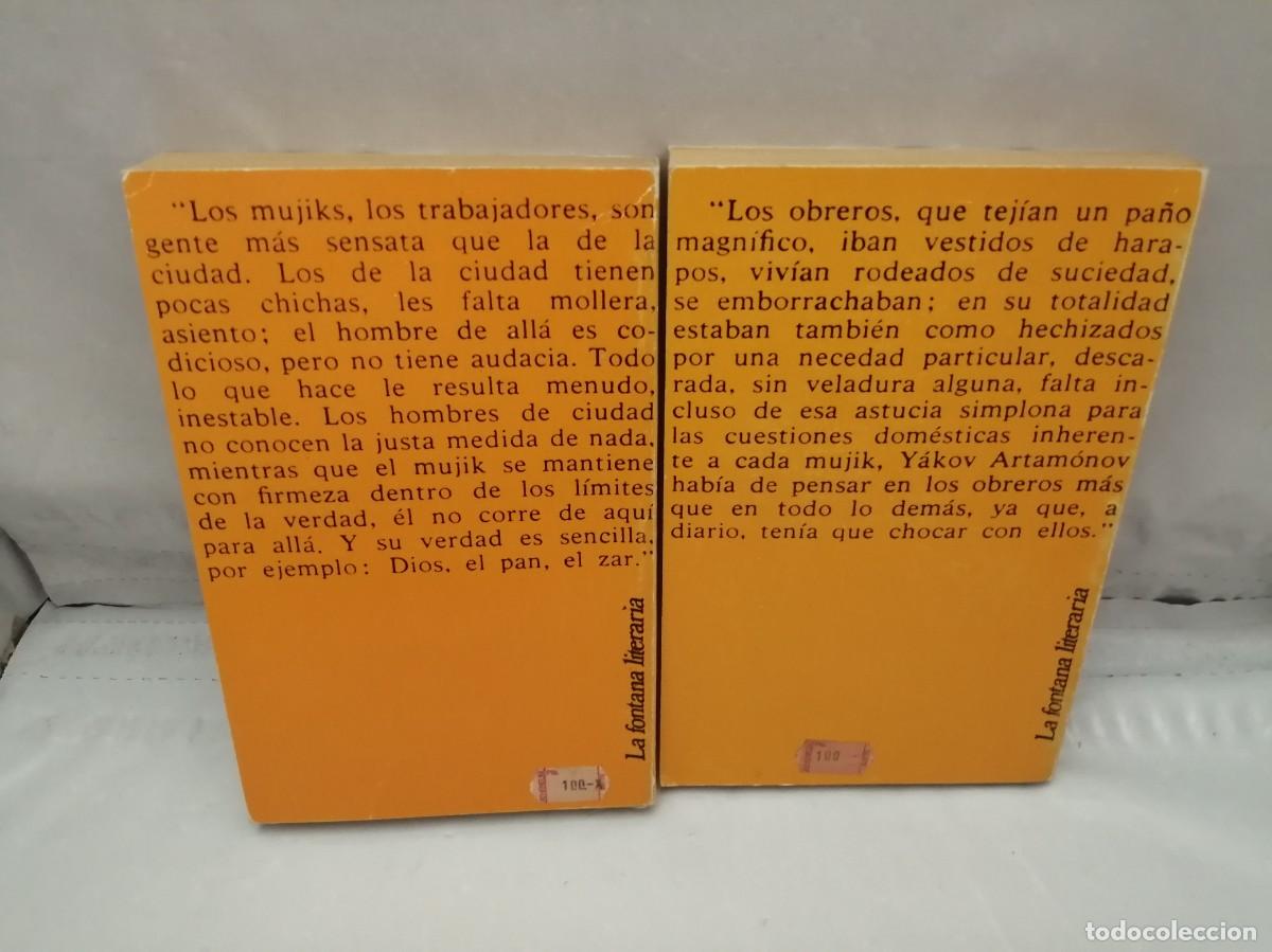 Libros de segunda mano: LOS ARTAMONOV, Tomos 1 y 2 (Primera edici&oacute;n, Obra completa en 2 tomos) - Foto 2