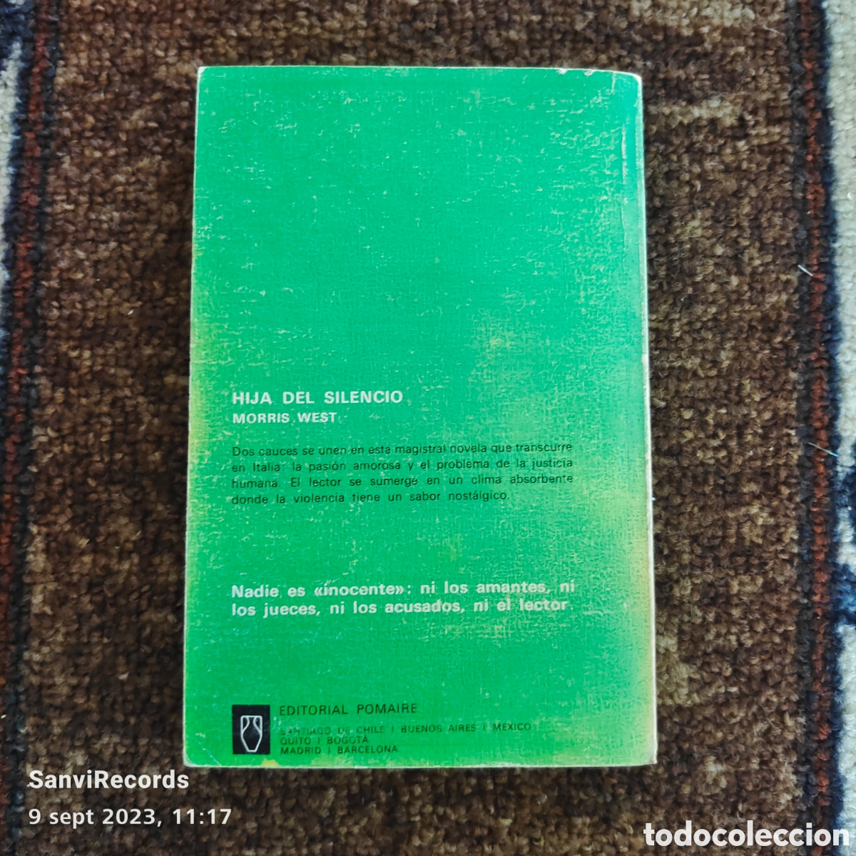 Libros de segunda mano: HIJA DEL SILENCIO (MORRIS WEST) (POMAIRE) - Foto 2