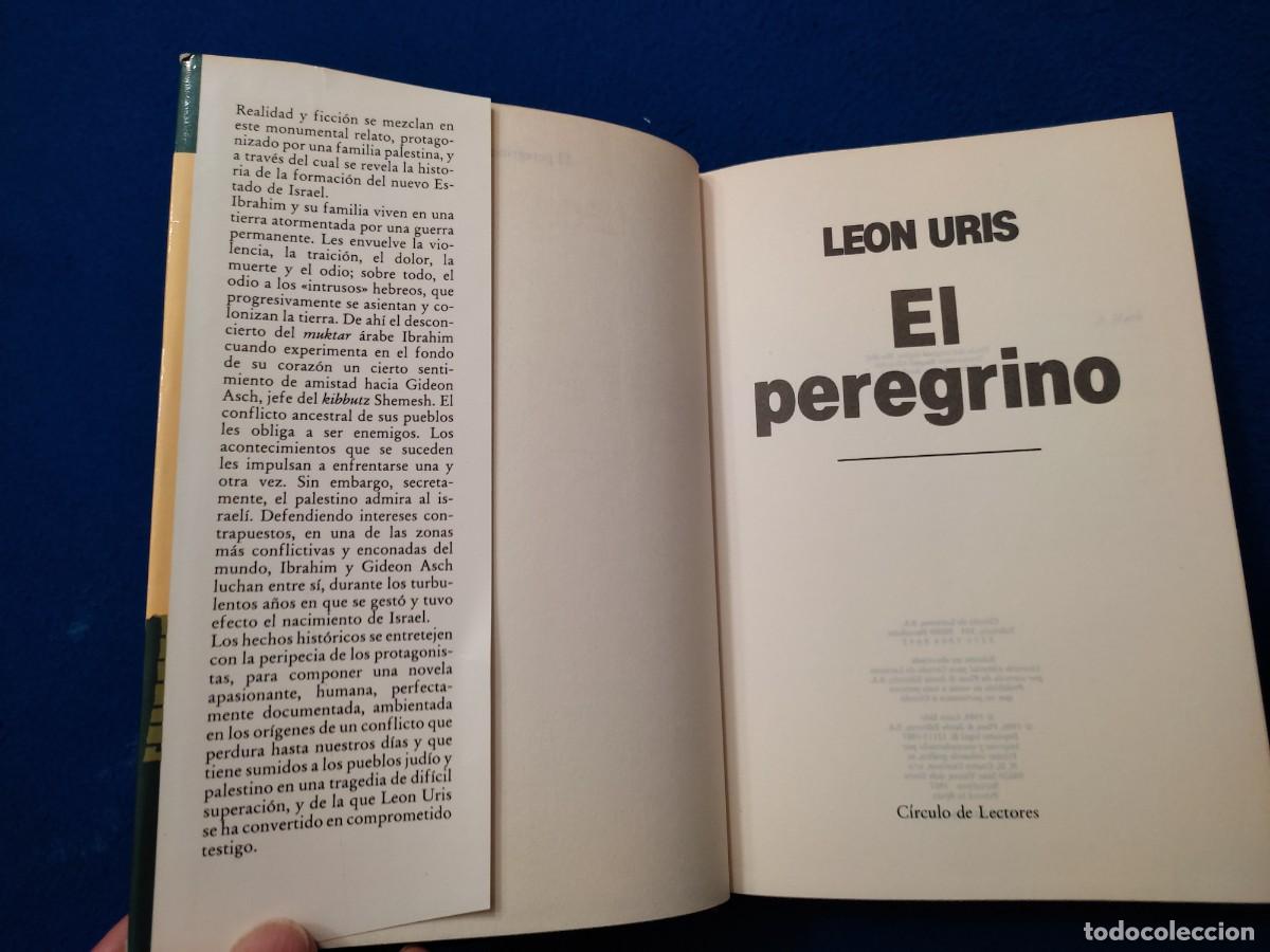 Libros de segunda mano: El Peregrino Le&oacute;n Ur&iacute;s C&iacute;rculo de Lectores 1987 - Foto 6