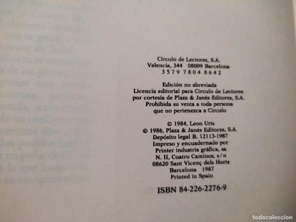 Libros de segunda mano: El Peregrino Le&oacute;n Ur&iacute;s C&iacute;rculo de Lectores 1987 - Foto 7