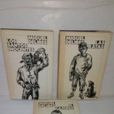 Libros de segunda mano: TRILOGÍA DEL CAMPO MIGUEL DELIBES CIRCULO DE LECTORES 1985 -LOS SANTOS INOCENTES-EL CAMINO-LAS RATAS