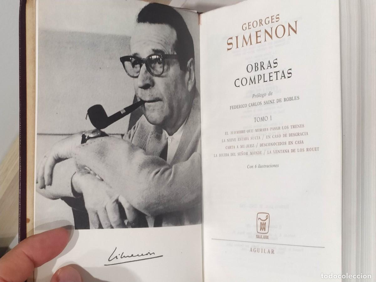 Libros de segunda mano: Georges Simenon. Obras Completas. 2 tomos. Aguilar. - Foto 2