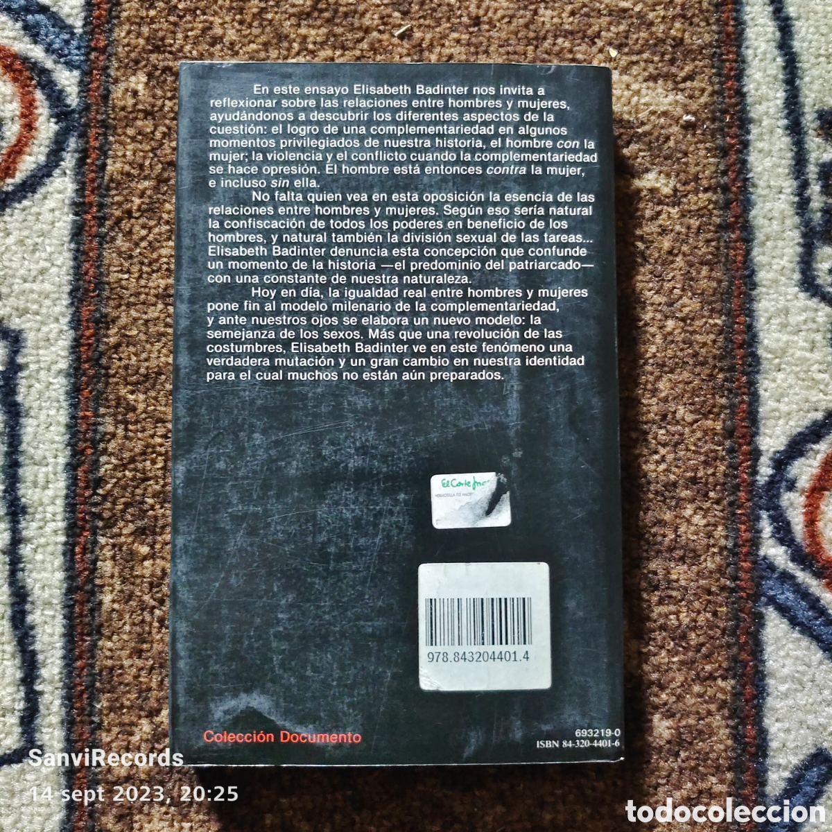 Libros de segunda mano: EL UNO ES EL OTRO (ELISABETH BADINTER) (PLANETA) - Foto 2