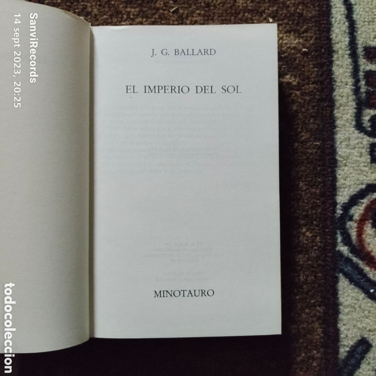 Libros de segunda mano: EL IMPERIO DEL SOL (J.G. BALLARD) (MINOTAURO) - Foto 2