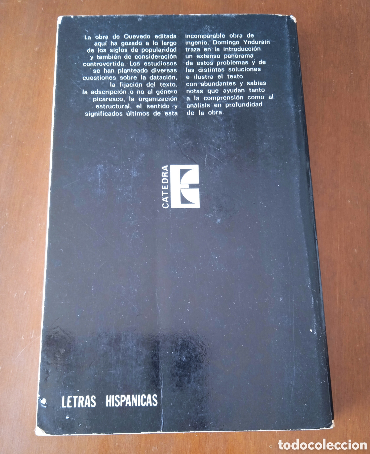 Libros de segunda mano: Libro EL BUSCON. Francisco de Quevedo. Edici&oacute;n de Domingo Yndur&aacute;in. Ediciones C&aacute;tedra. - Foto 2