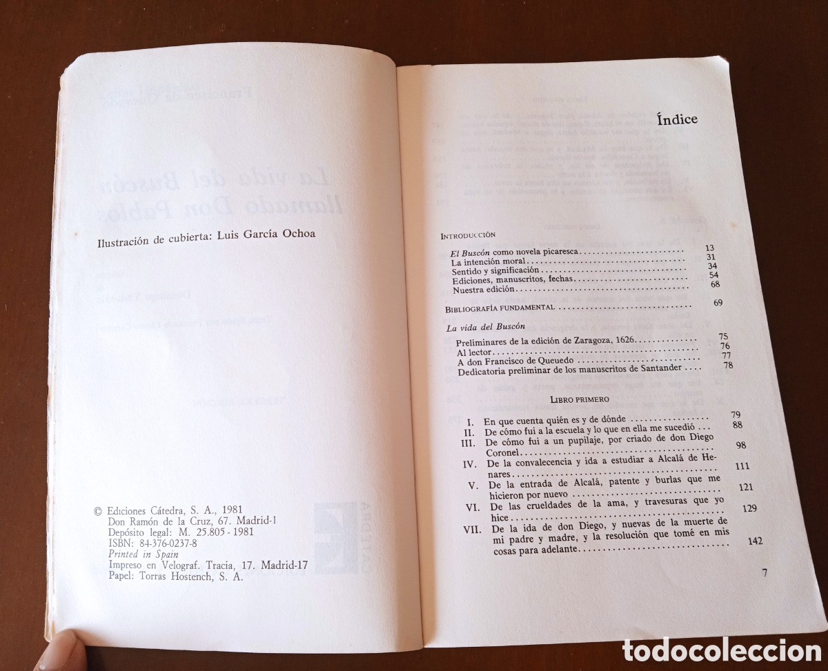 Libros de segunda mano: Libro EL BUSCON. Francisco de Quevedo. Edici&oacute;n de Domingo Yndur&aacute;in. Ediciones C&aacute;tedra. - Foto 4