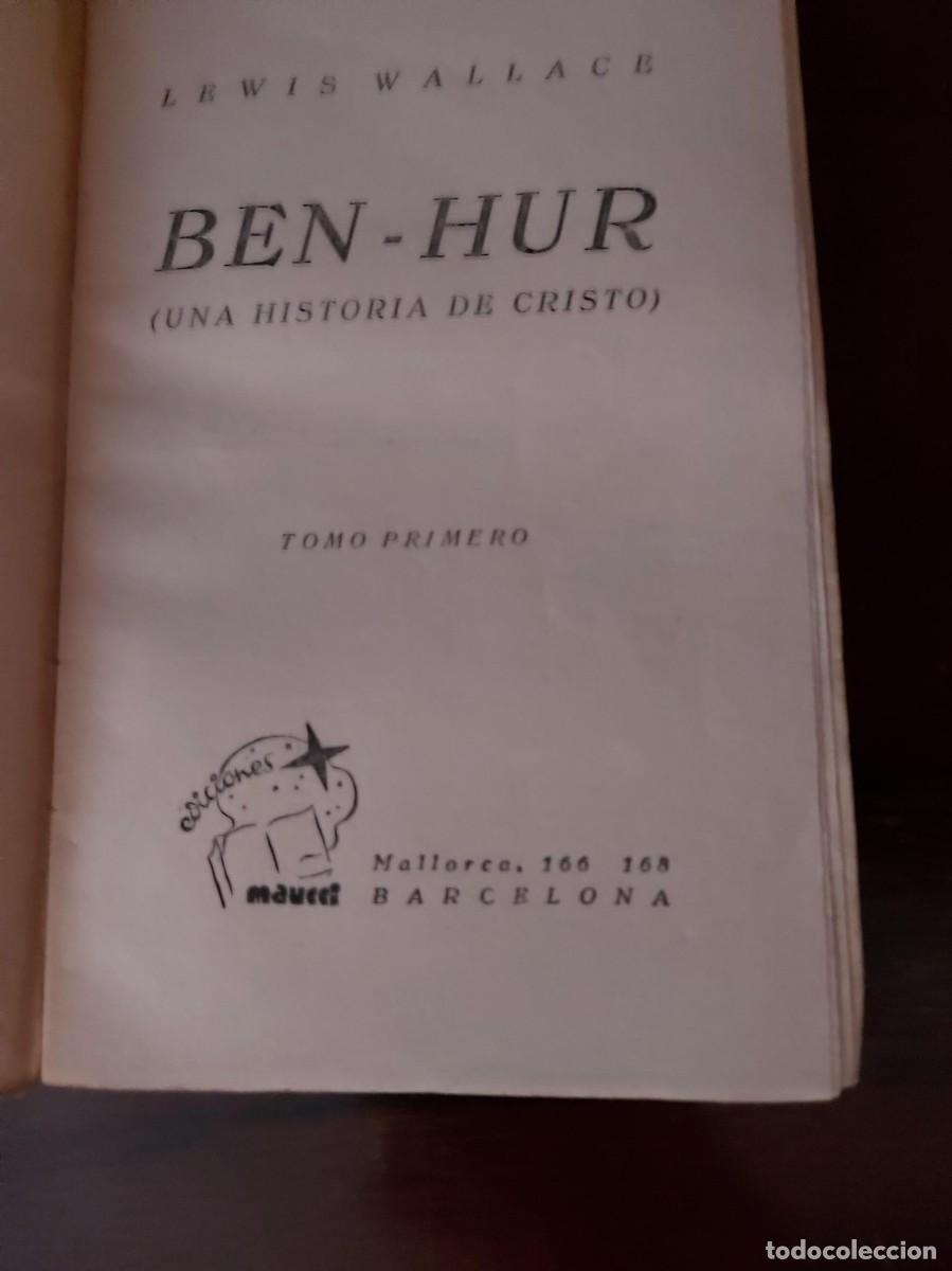 Libros de segunda mano: ben hur de lewis wallace- editorial maucci - Foto 2