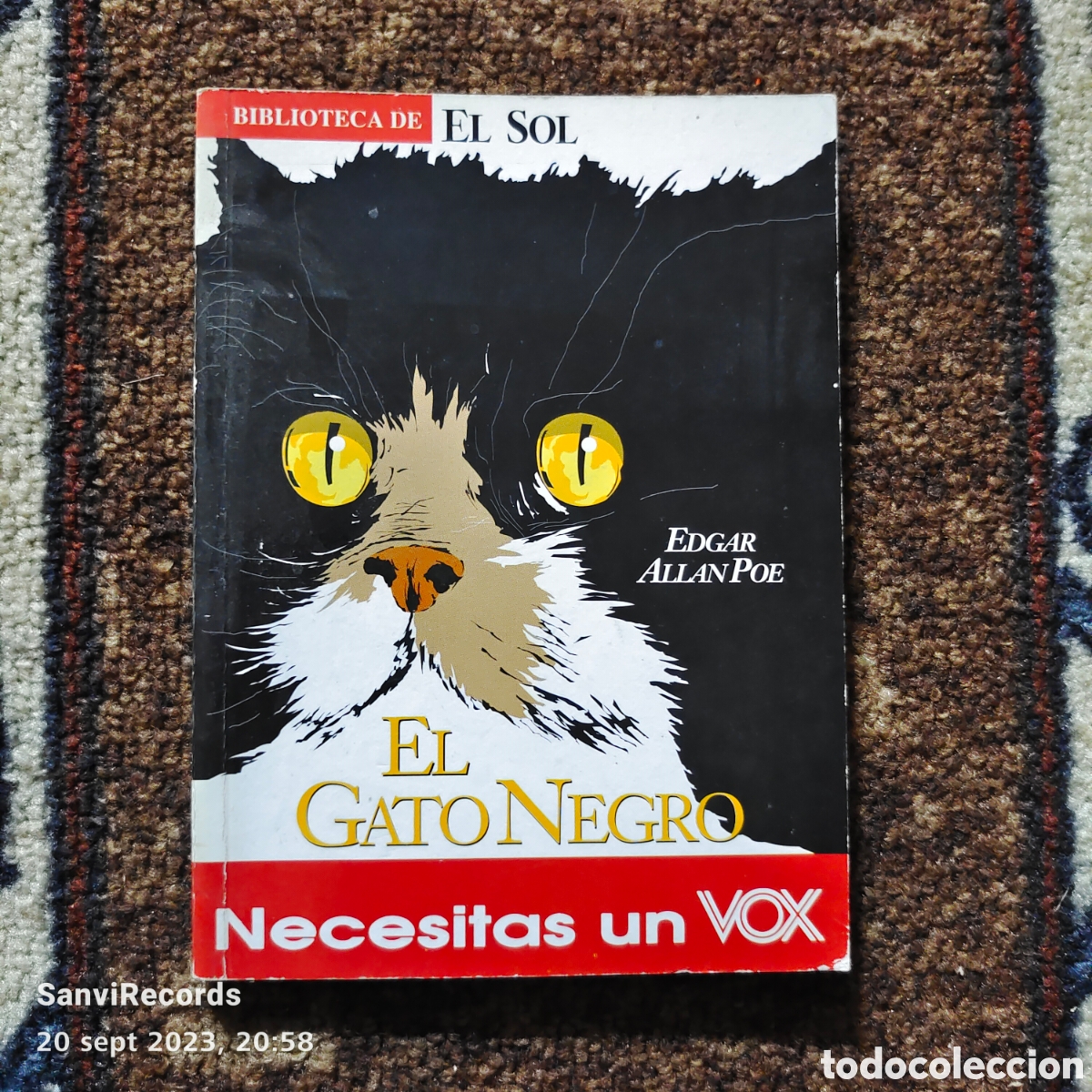 Libros de segunda mano: EL GATO NEGRO (EDGAR ALLAN POE) (BIBLIOTECA EL SOL) - Foto 1