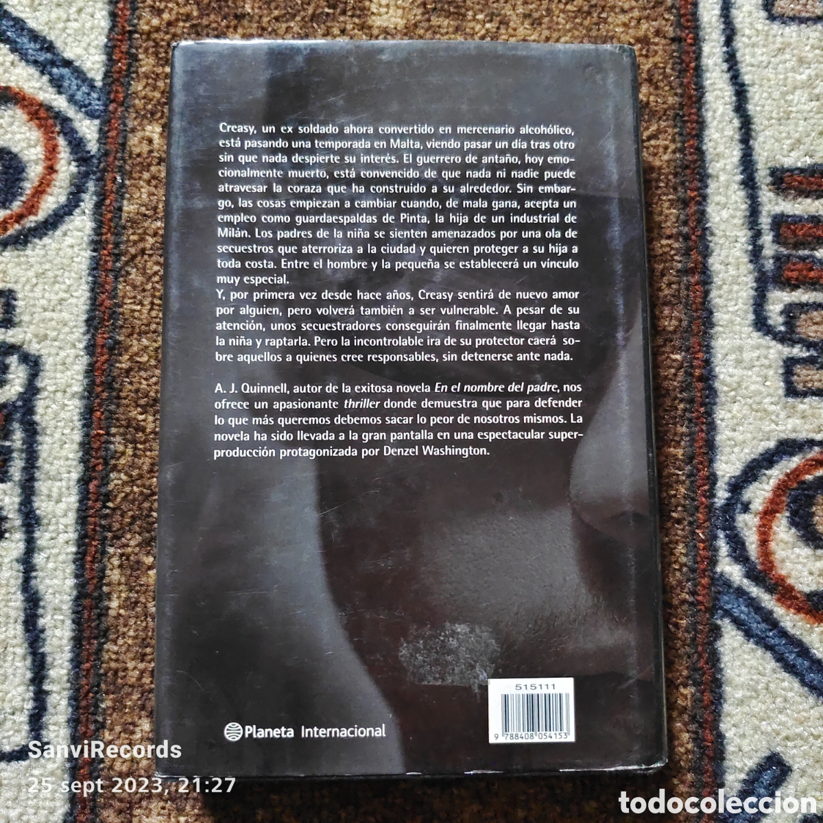Libros de segunda mano: EL PROTECTOR (A.J. QUINNELL) (PLANETA INTERNACIONAL) - Foto 2