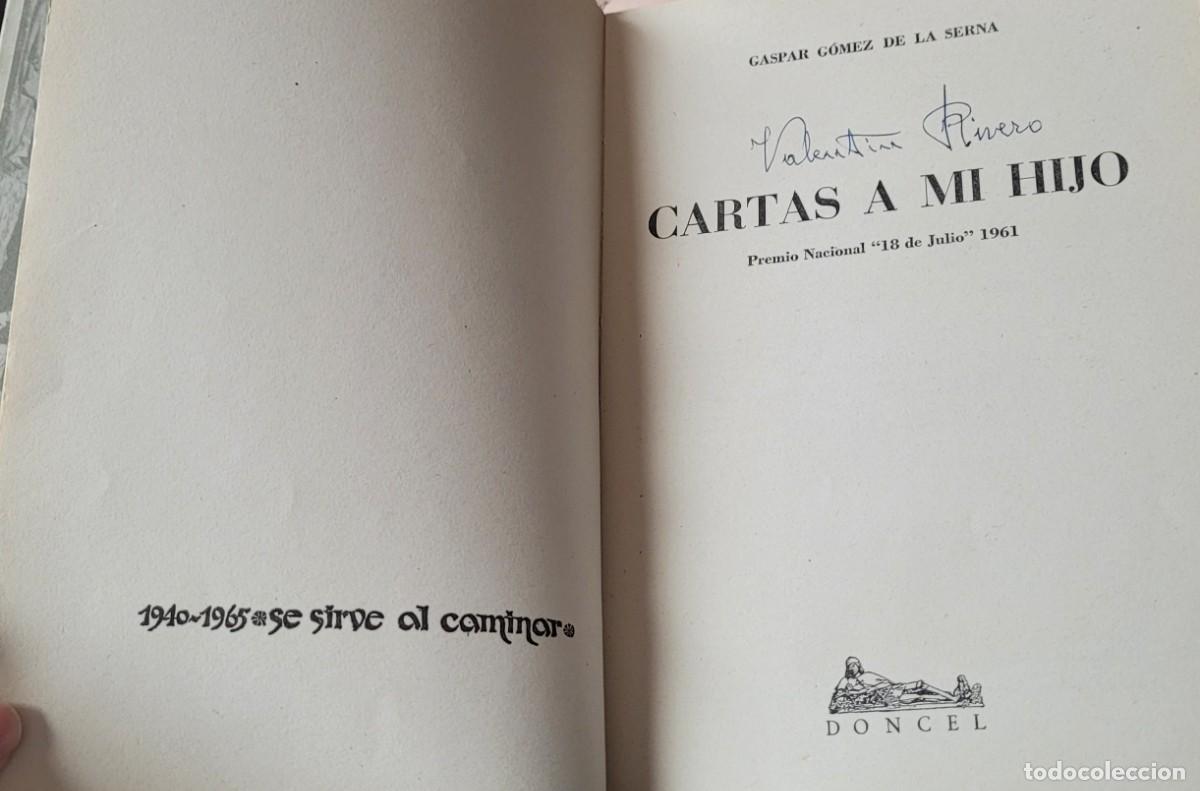 Libros de segunda mano: Libro Cartas a mi hijo de Gaspar G&oacute;mez de la Serna 1965 - Foto 4