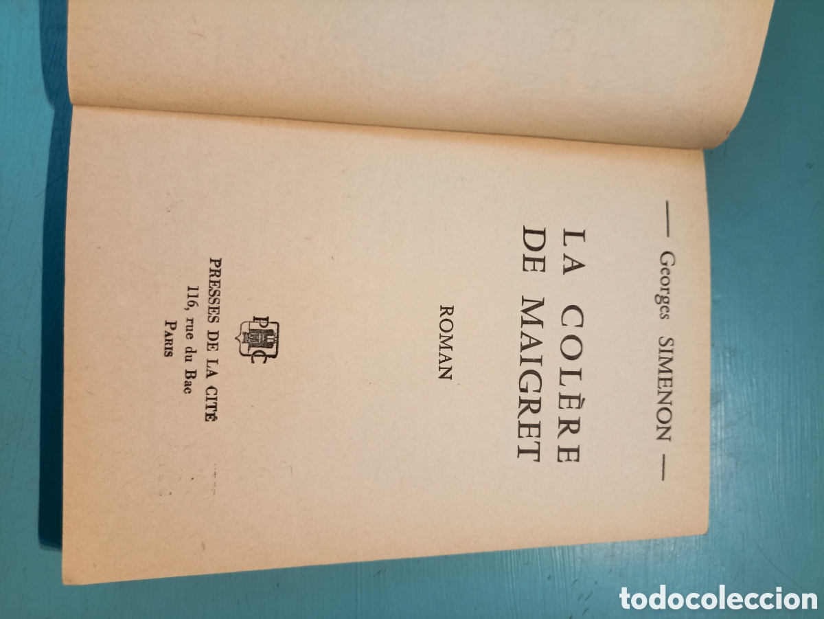 Libros de segunda mano: La Col&egrave;re de Maigret. Georges Simenon. Paris 1963 - Foto 6