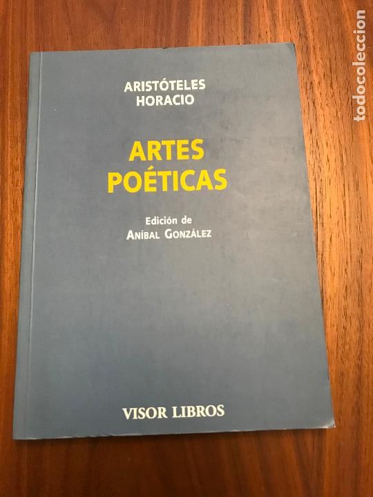 Libros de segunda mano: ARTES PO&Eacute;TICAS , EDICI&Oacute;N DE AN&Iacute;BAL GONZ&Aacute;LEZ , VISOR LIBROS - Foto 1
