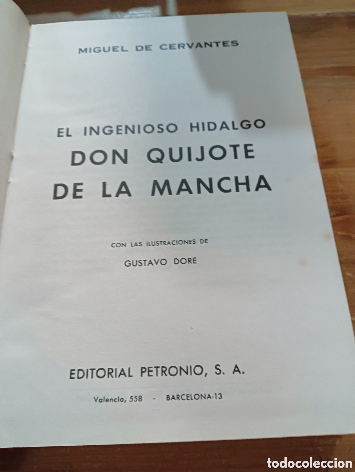 Libros de segunda mano: Don Quijote De la Mancha . Editorial Petronio - Foto 3