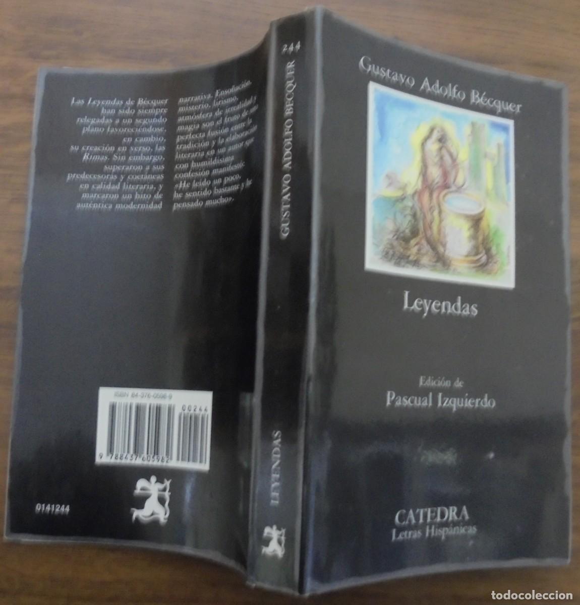 Libros de segunda mano: LEYENDAS GUSTAVO ADOLFO B&Eacute;CQUER CATEDRA LETRAS HISP&Aacute;NICAS - Foto 1