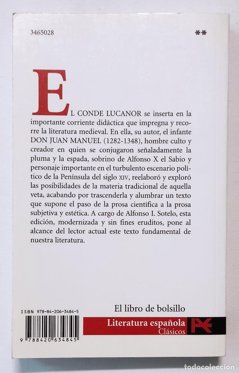 Libros de segunda mano: EL CONDE LUCANOR. EDICI&Oacute;N DE ALFONSO I. SOTELO. - Foto 2
