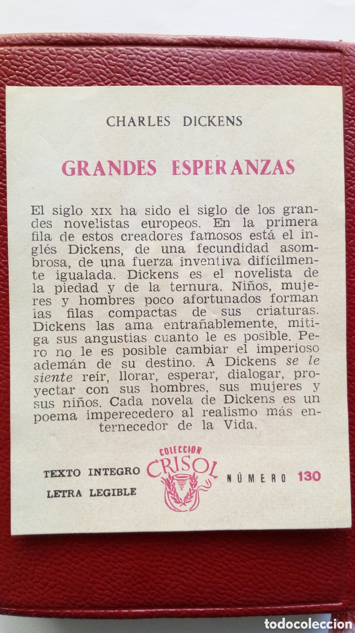 Libros de segunda mano: Grandes esperanzas. Charles Dickens. Aguilar. - Foto 4