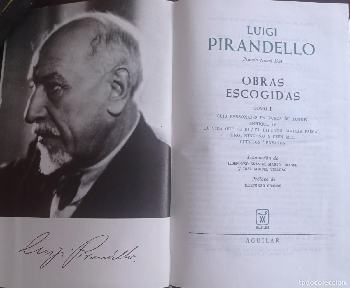 Libros de segunda mano: OBRAS ESCOGIDAS LUIGI, PIRANDELLO - Foto 5