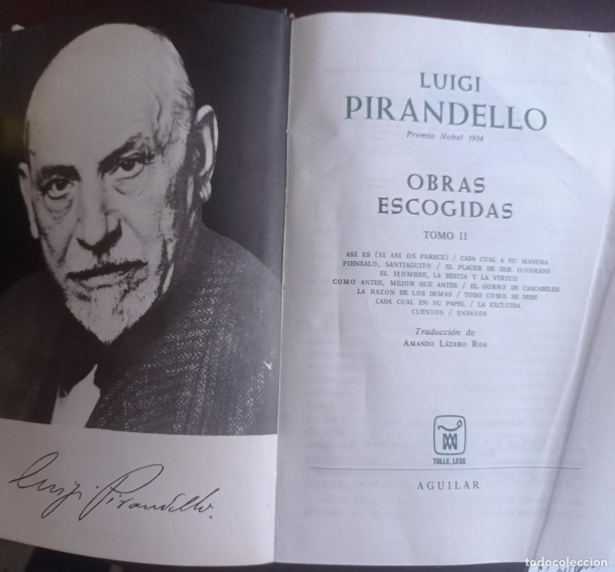Libros de segunda mano: OBRAS ESCOGIDAS LUIGI, PIRANDELLO - Foto 6