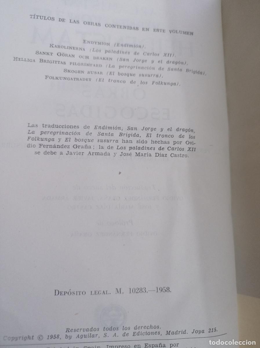 Libros de segunda mano: Obras escogidas Heidenstam, Verner von - Foto 2