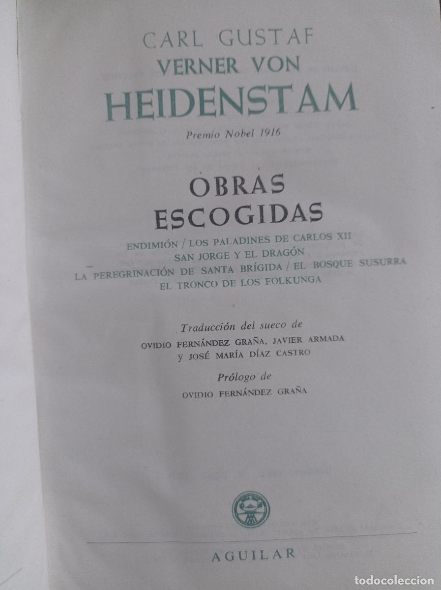 Libros de segunda mano: Obras escogidas Heidenstam, Verner von - Foto 5