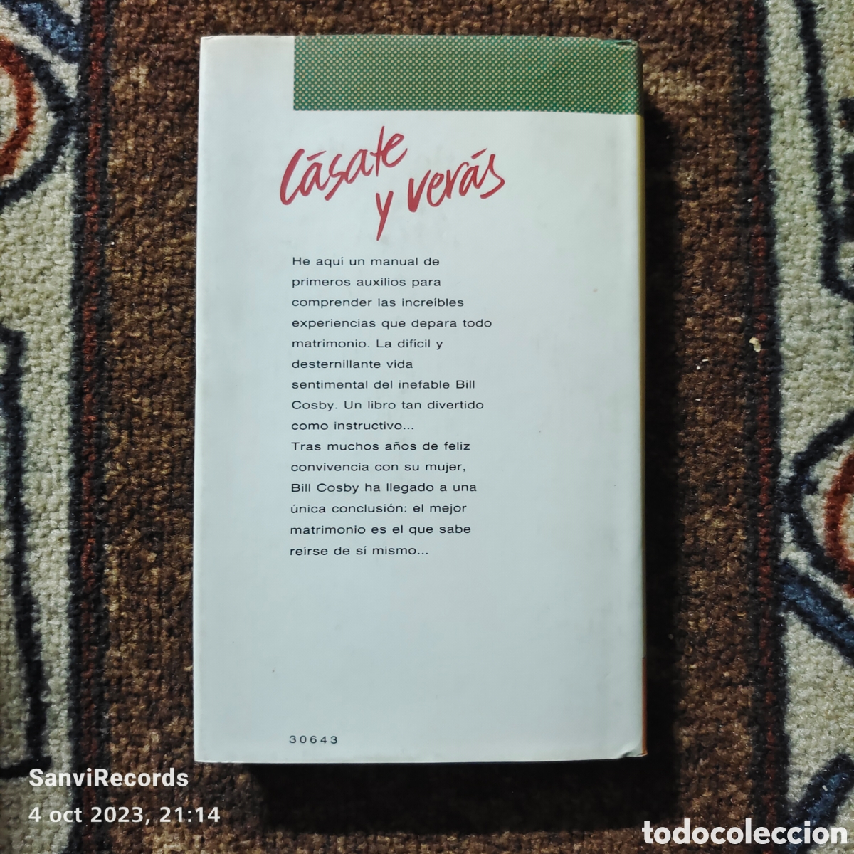 Libros de segunda mano: C&Aacute;SATE Y VER&Aacute;S (BILL COSBY) (C&Iacute;RCULO DE LECTORES) - Foto 2