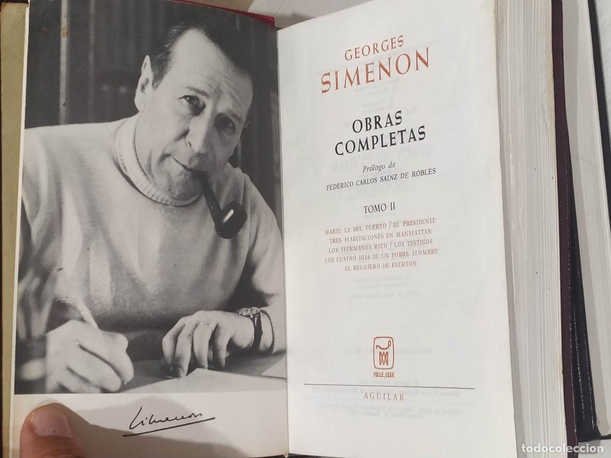 Libros de segunda mano: Georges Simenon. Obras Completas. 2 tomos. Aguilar. - Foto 4