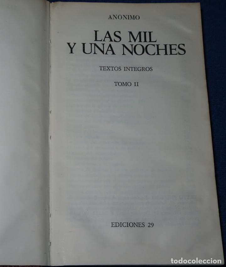 Libros de segunda mano: Las mil y una noches - An&oacute;nimo - 2 tomos - Ediciones 29 (1972) - Foto 5