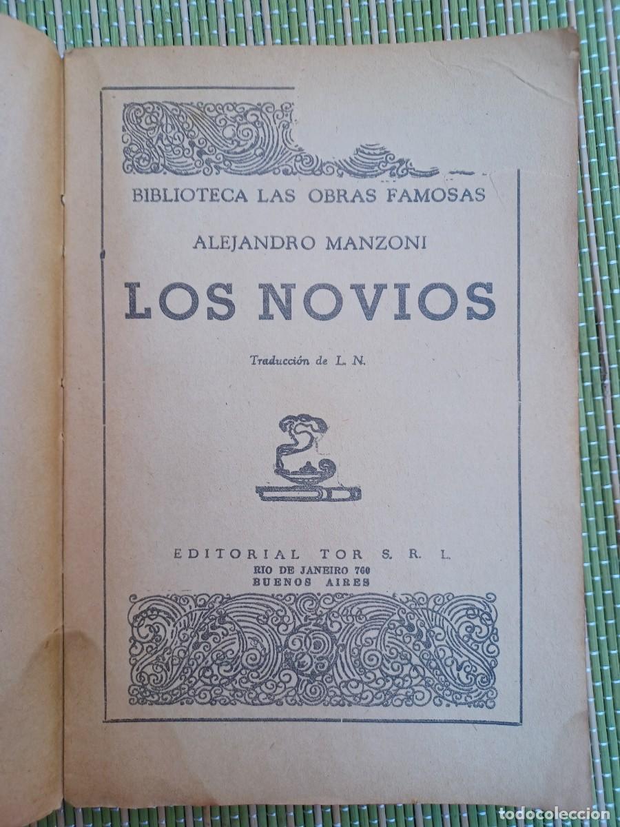 Libros de segunda mano: Alejandro Manzoni. Los novios. Editorial TOR - Foto 2