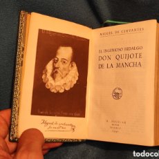 Libros de segunda mano: CERVANTES. DON QUIJOTE DE LA MANCHA. AGUILAR. ENCUADERNACIÓN DE LUJO. 1942