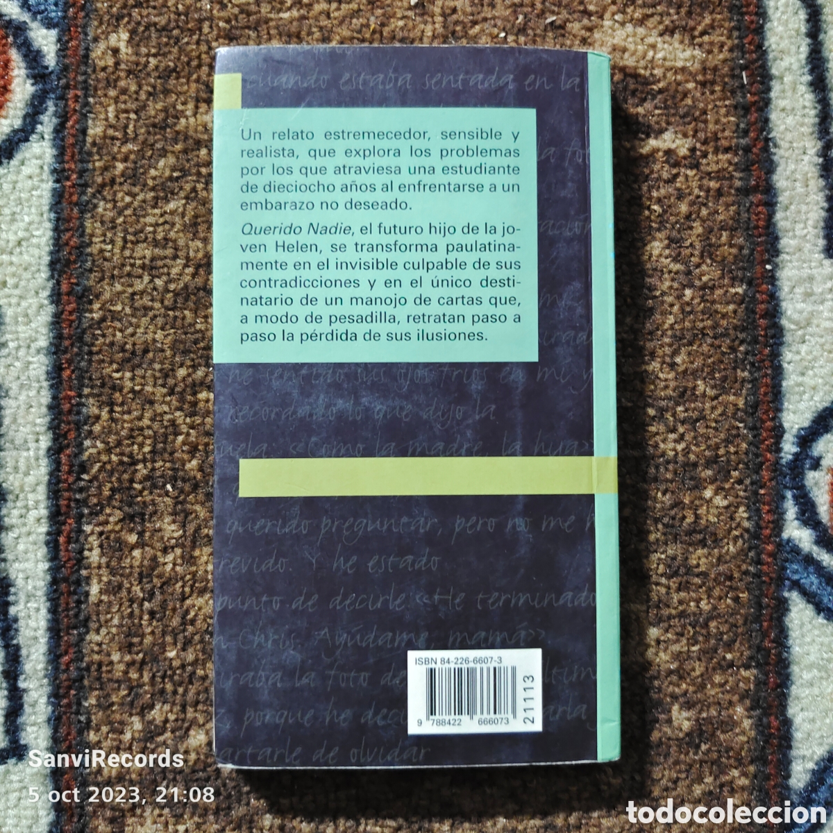 Libros de segunda mano: QUERIDO NADIE (BERLIE DOHERTY) (C&Iacute;RCULO DE LECTORES) - Foto 2