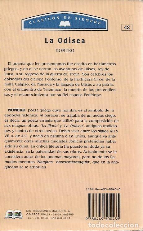 Libros de segunda mano: La odisea - Homero - Foto 2