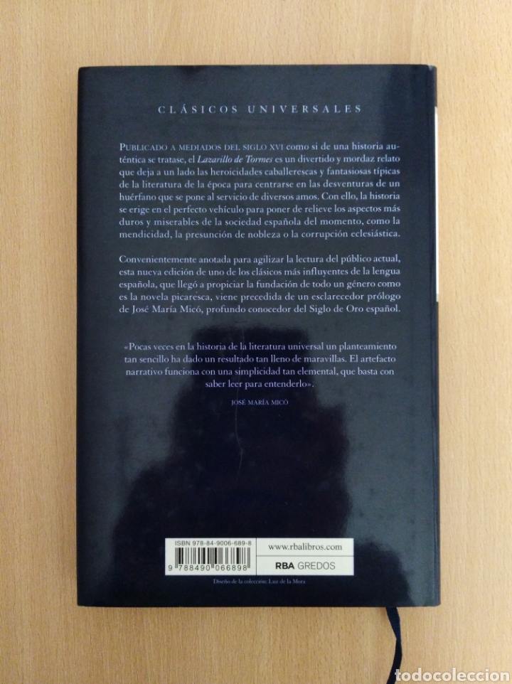 Libros de segunda mano: LAZARILLO DE TORMES. Edici&oacute;n de Marta Bold&uacute;. RBA - Foto 3