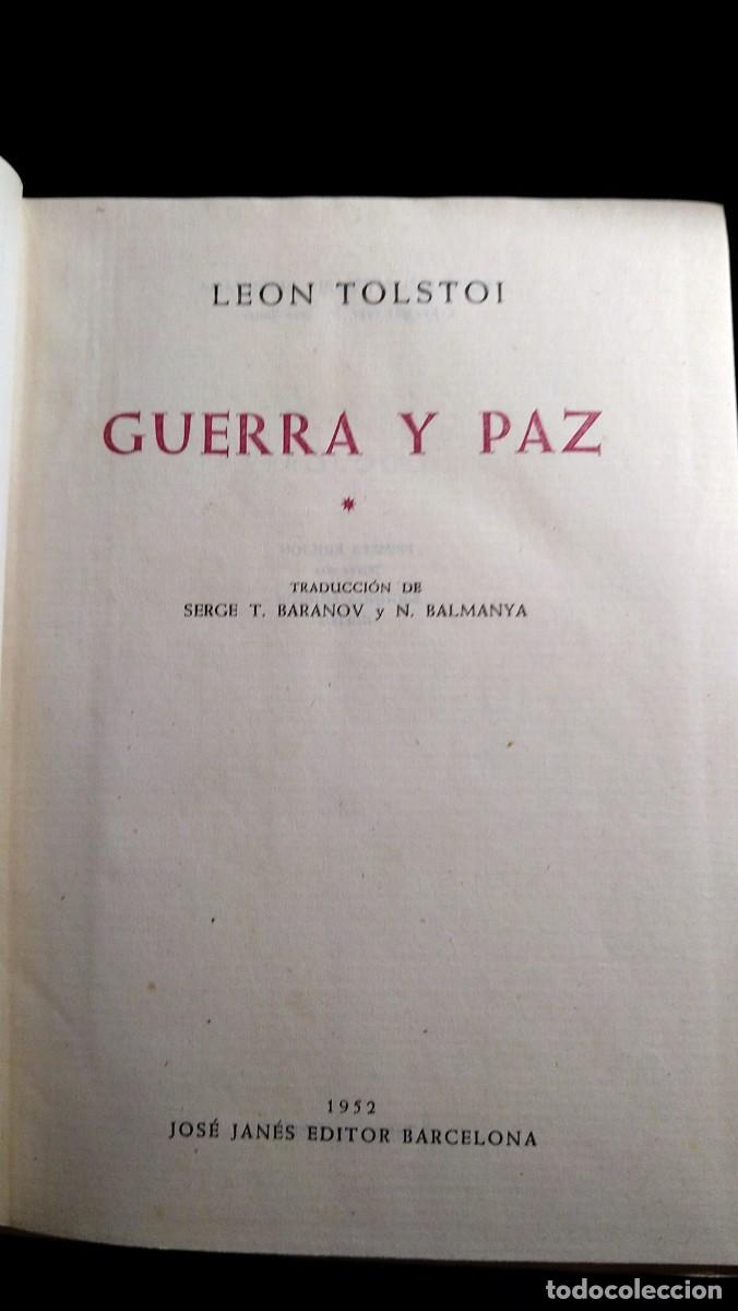 Libros de segunda mano: GUERRA Y PAZ - TOLSTOI - Foto 4