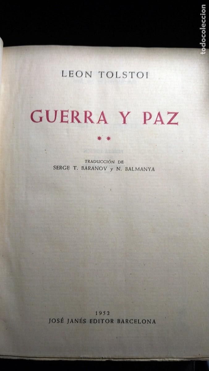 Libros de segunda mano: GUERRA Y PAZ - TOLSTOI - Foto 6