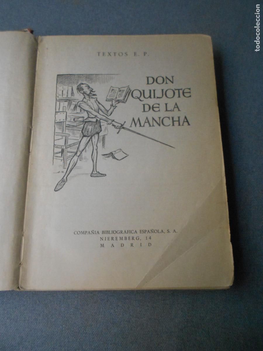 Libros de segunda mano: DON QUIJOTE DE LA MANCHA. COMPA&Ntilde;IA BIBLIOGRAFICA - Foto 3
