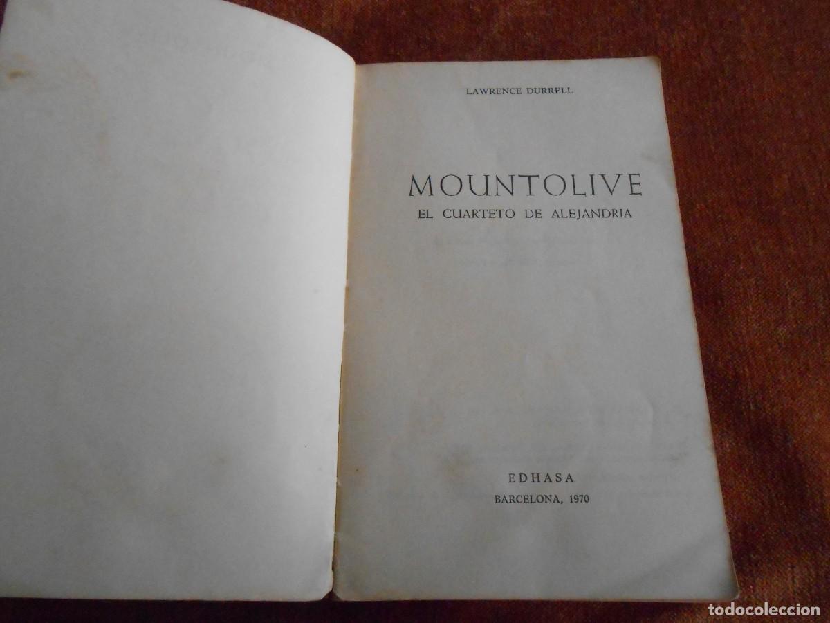 Libros de segunda mano: MOUNTOLIVE Lawrence Durrell -1&ordf; Edici&oacute; 1970 - Foto 2