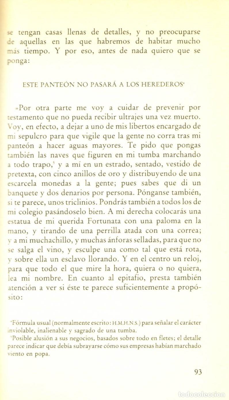 Libros de segunda mano: Satiricon - Petronio - Foto 2