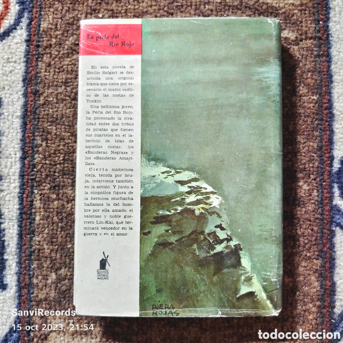 Libros de segunda mano: SALGARI N&deg; 5: LA PERLA DEL RIO ROJO (E. SALGARI) (EDITORIAL MOLINO) - Foto 2