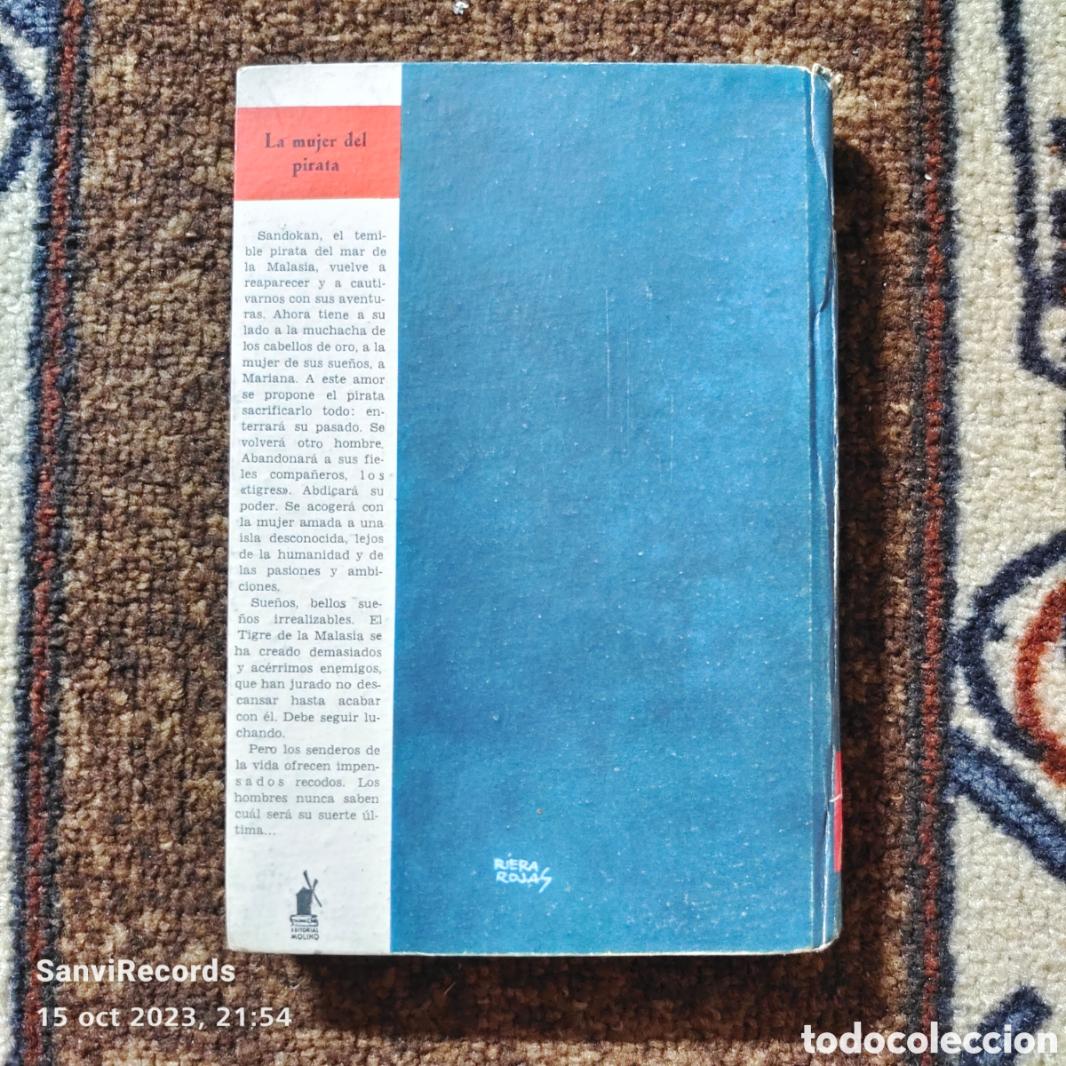 Libros de segunda mano: SALGARI N&deg; 27: LA MUJER DEL PIRATA (E. SALGARI) (EDITORIAL MOLINO) - Foto 2