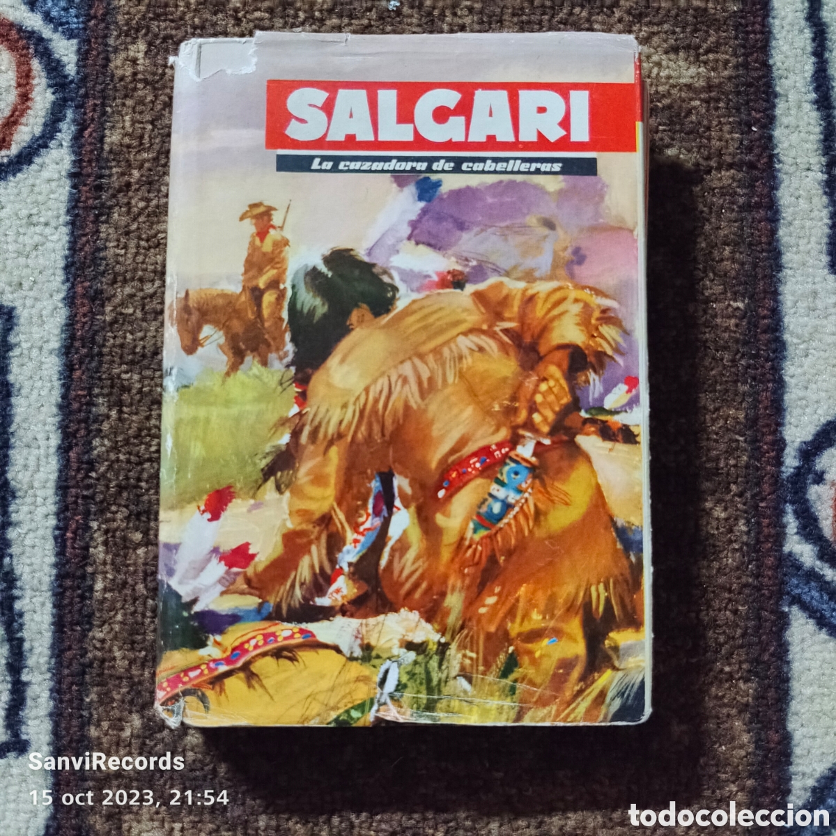 Libros de segunda mano: SALGARI N&deg; 1: LA CAZADORA DE CABELLERAS (E. SALGARI) (EDITORIAL MOLINO) - Foto 1