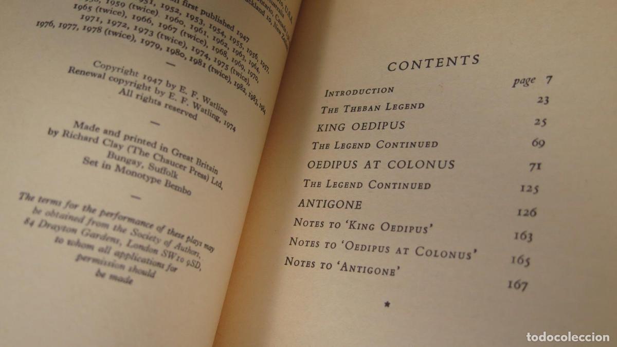 Libros de segunda mano: The Theban Plays. Sophocles - Foto 2